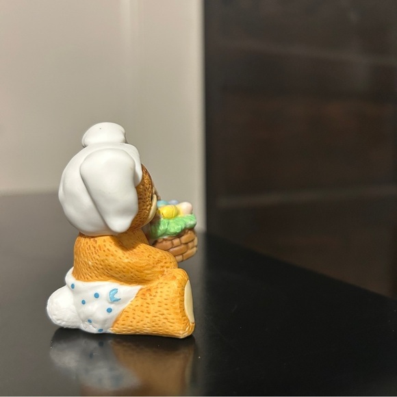 Enesco Lucy and Me Easter Bunny Bear Holding Basket with Colored Eggs - Picture 2 of 10